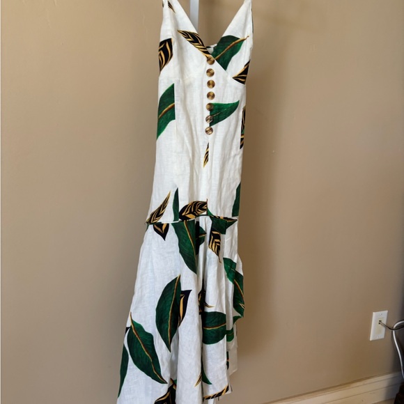 Farm Rio  Green Leaf Backless Dress - Picture 5 of 7